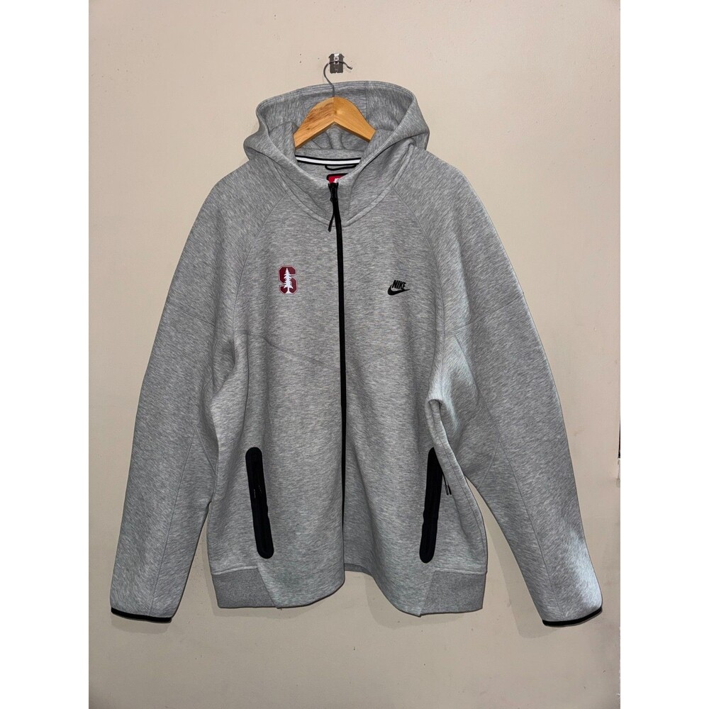 Nike Stanford Cardinal Basketball Team Issue PE Tech Fleece FZ Hoodie Men's XXL